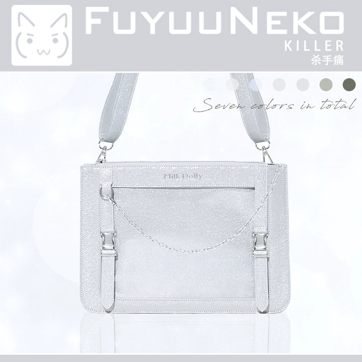 Square Crossbody Itabag, Detachable Chain 43234:779451