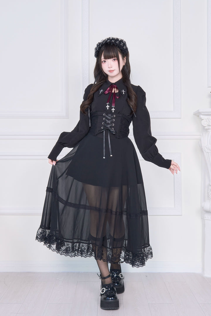 Jirai Kei Skirt Outfit, Cross Embriodery 43942:790169