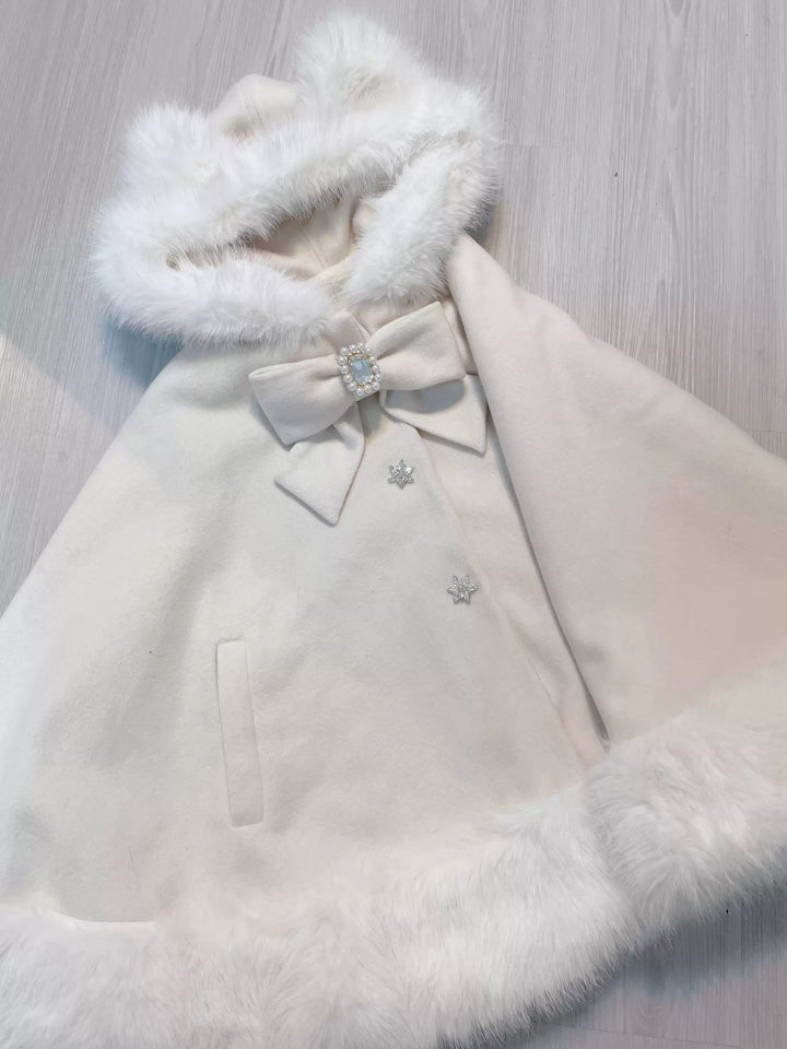 Jirai Kei Coat Cat Ear Hood Coat Winter Wool Cape Jacket 40958:702676