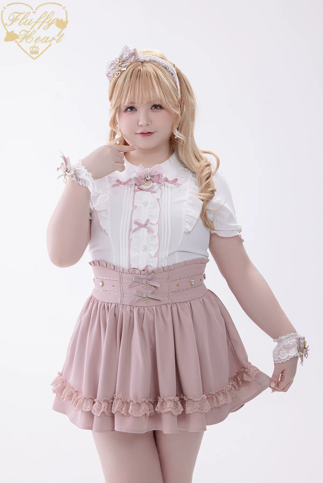 Jirai Kei High Waist Skirt, Built-in Safety Shorts 45720:860268