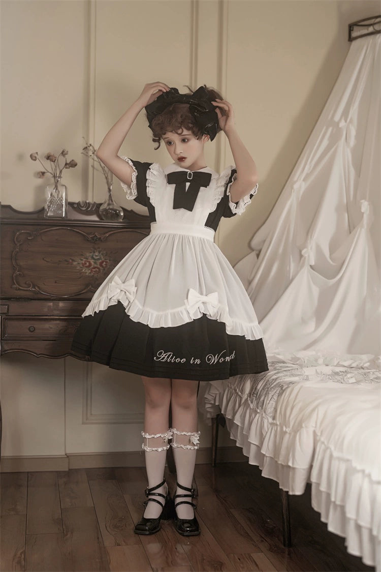 Classic Lolita Dress Short Sleeve Maid-style OP 36474:562568