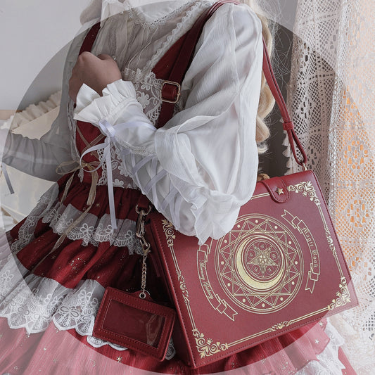Star Moon Magic Book Crossbody Sweet Elegant Bag Multicolor 21910:331290