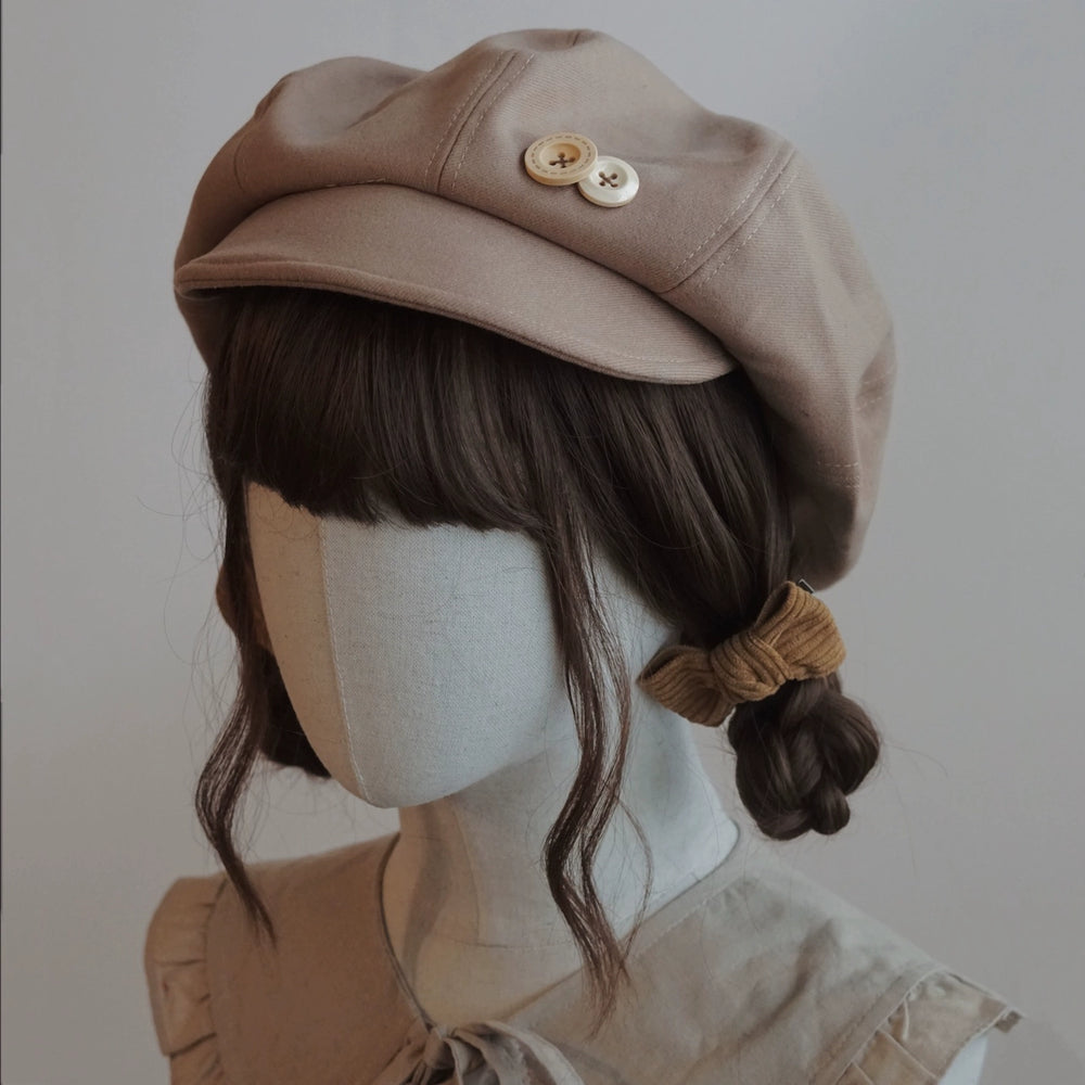 Handmade Beret Autumn-Winter Cloud Beret Duckbill Cap Multicolor 28948:332692 28948:332692