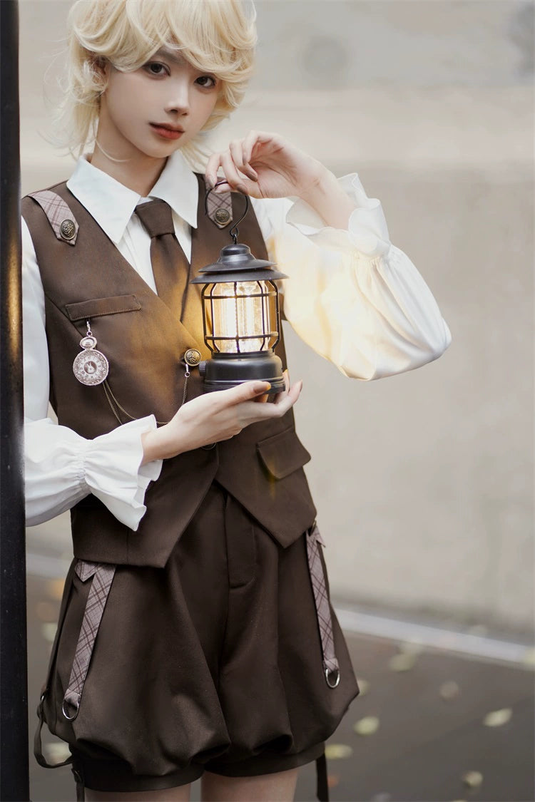Vintage Ouji Lolita Outfit, Detective-Inspired 42714:782958