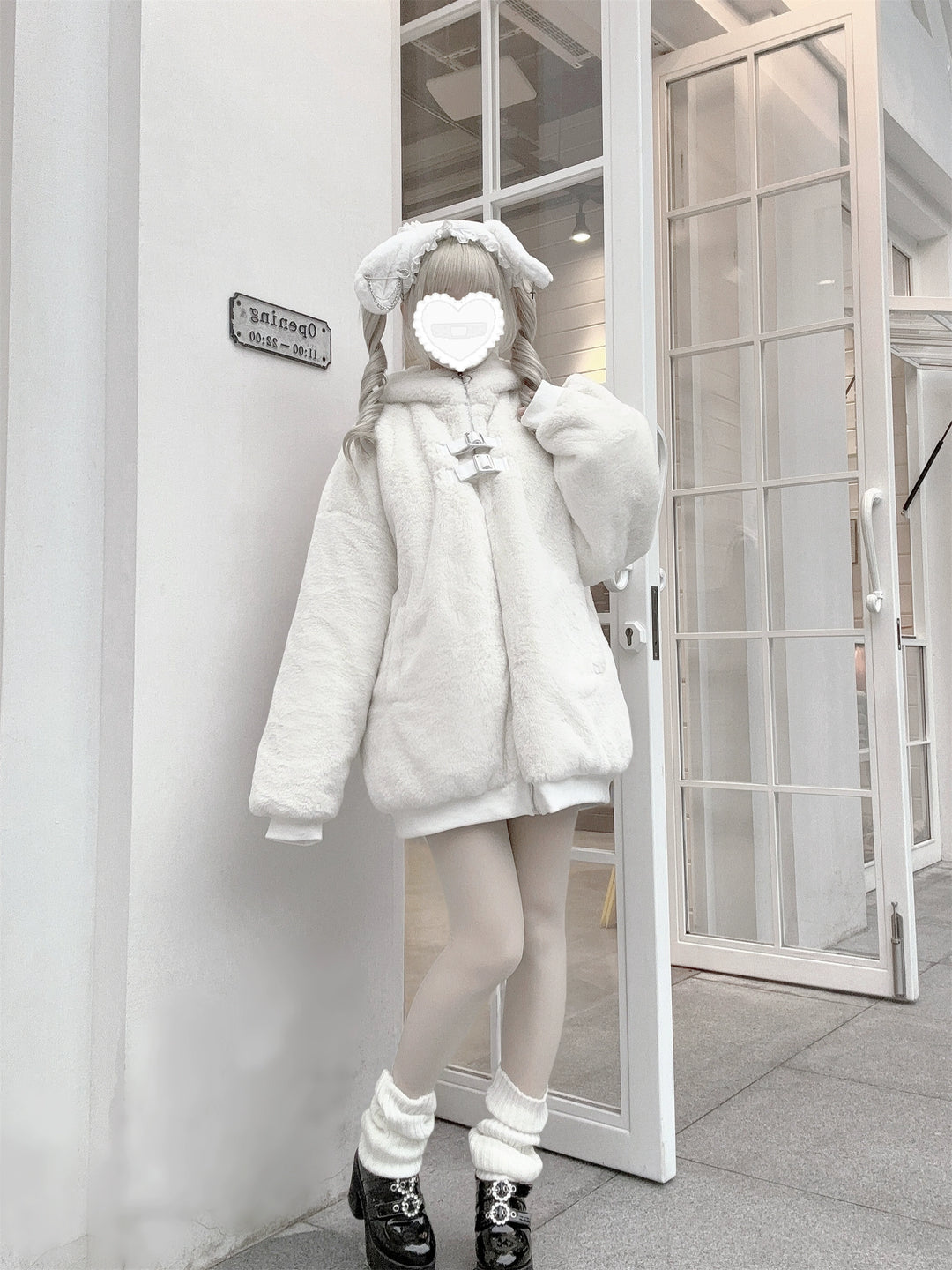 Winter Tenshi Kaiwai Coat, Bunny Ear Hood 44151:802124