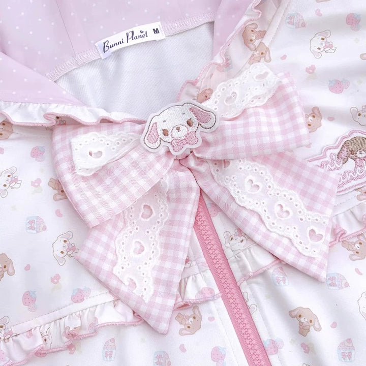 Pink Bunny Kawaii Jacket, UPF50 Sun Protection 42914:757487