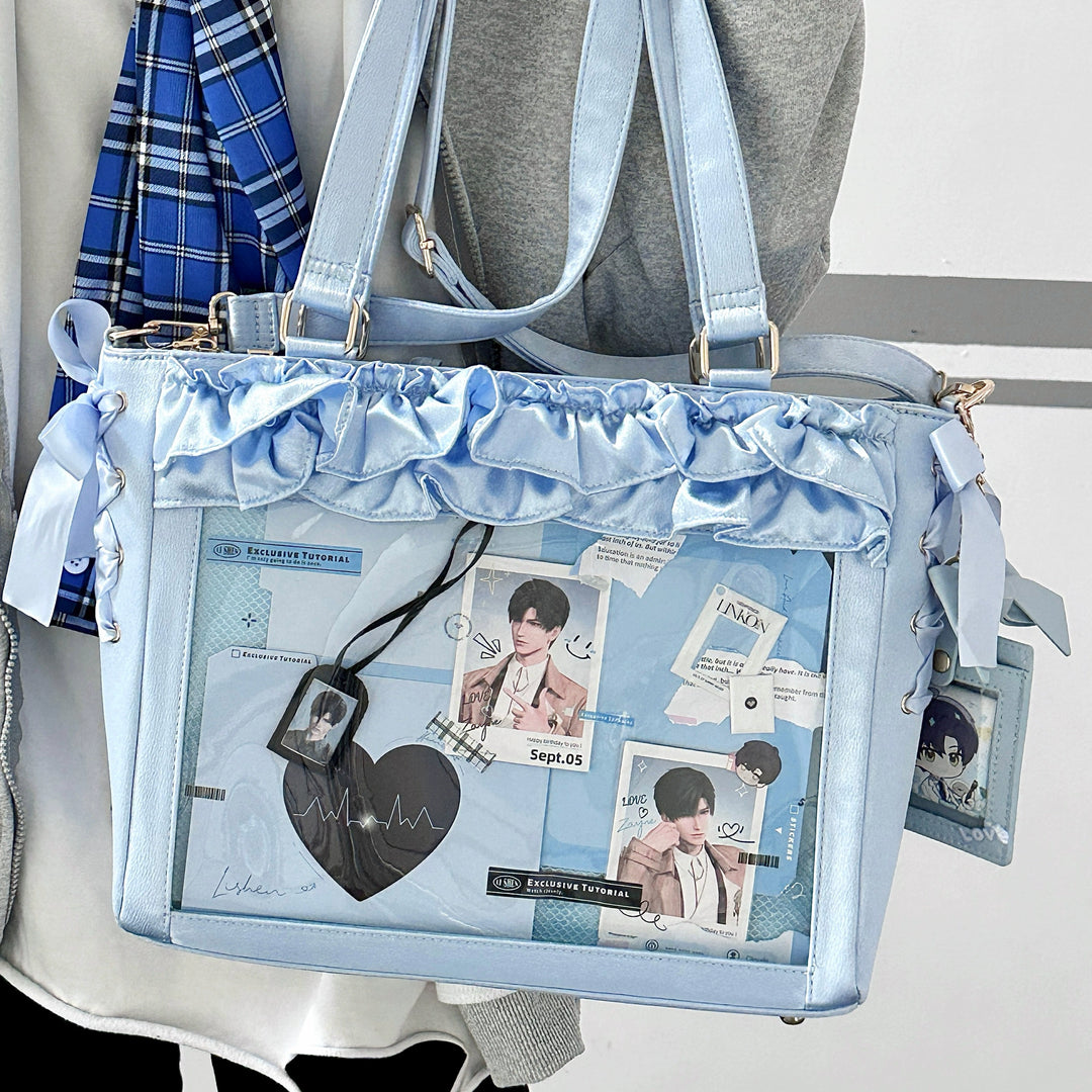 Large Capacity Satin Lolita Itabag Handle/Crossbody Strap 43100:765733