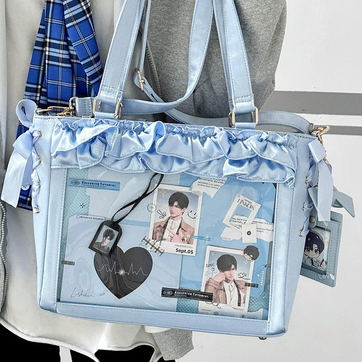 Large Capacity Satin Lolita Itabag Handle/Crossbody Strap 43100:765733