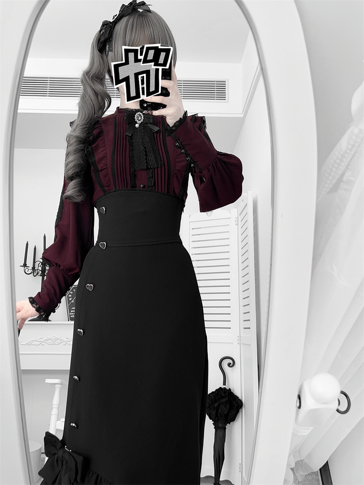Jirai Kei Ankle-length Mermaid Skirt, Workwear 43985:791697