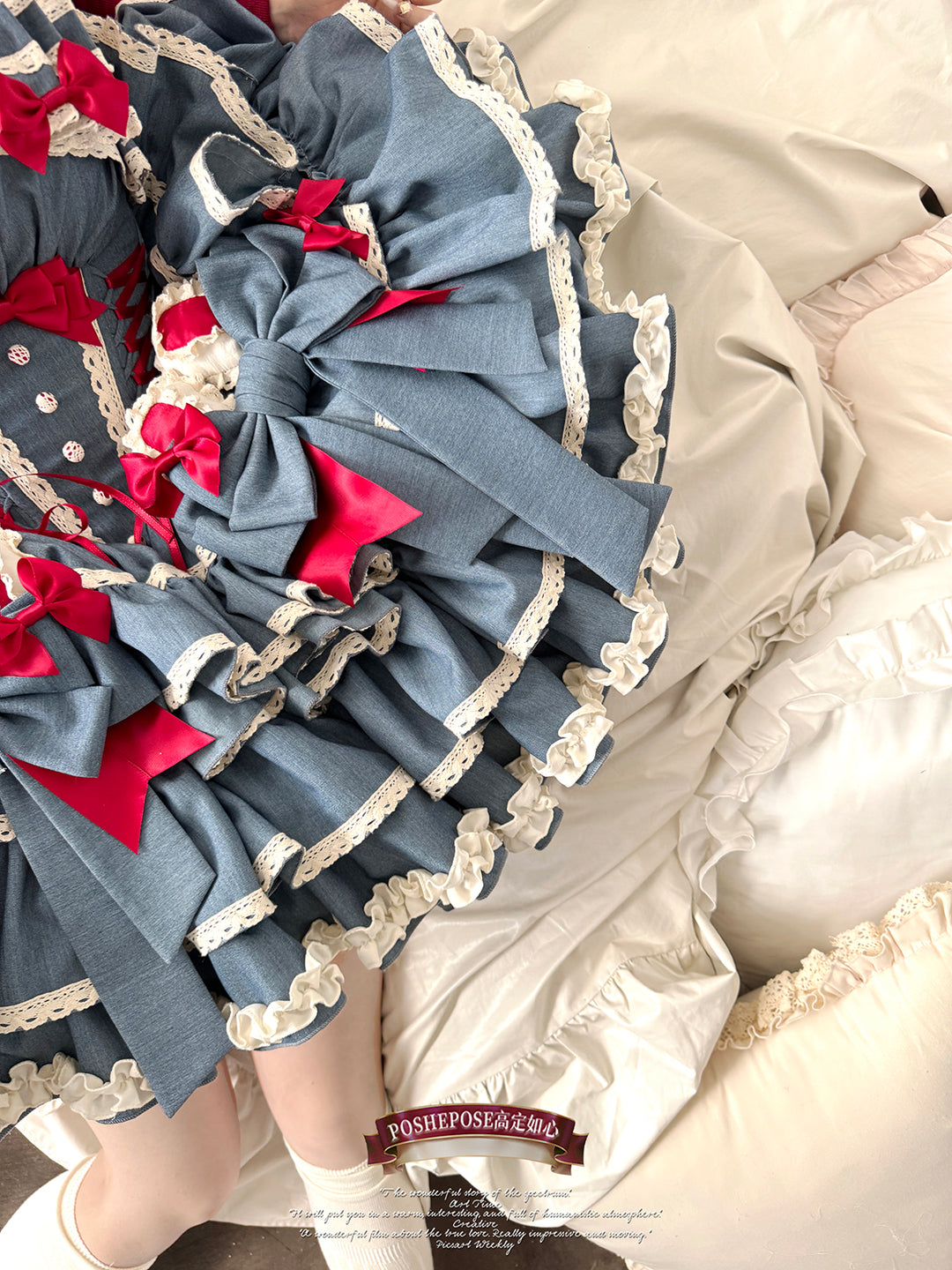 Prom Princess Sweet Lolita Dress Red Bolero Beige Cardigan 42038:737749