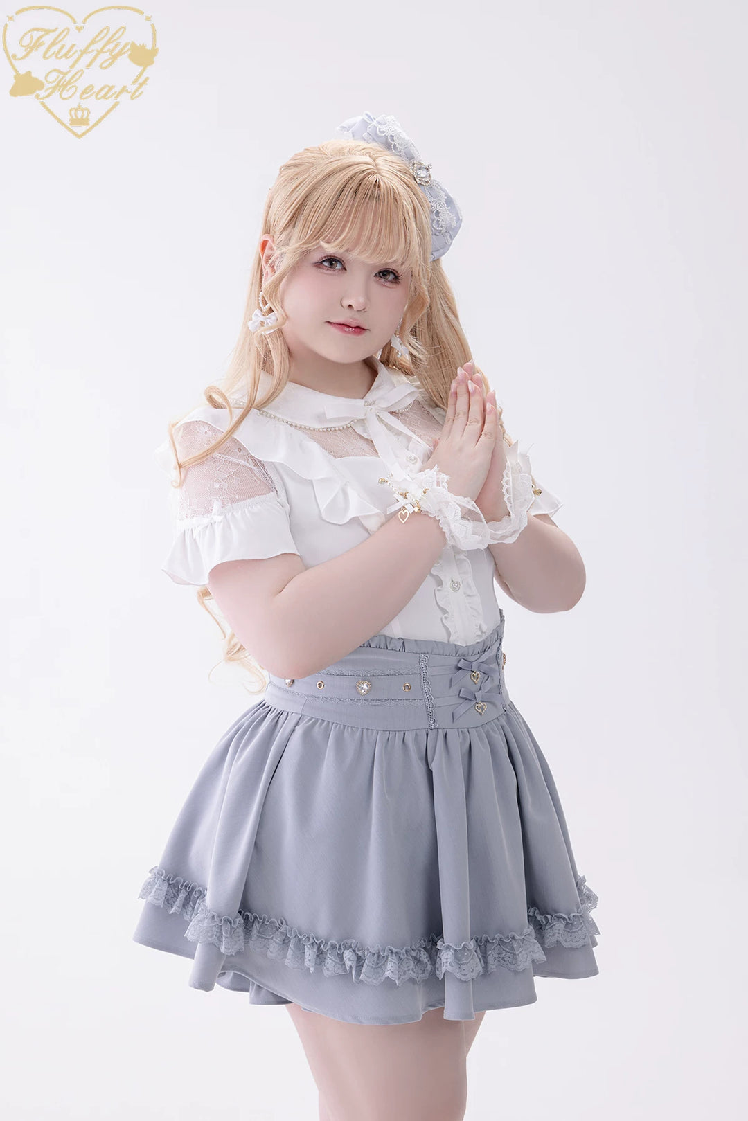 Jirai Kei High Waist Skirt, Built-in Safety Shorts 45720:860284