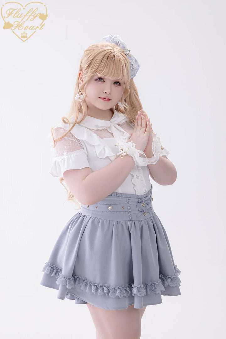 Jirai Kei High Waist Skirt, Built-in Safety Shorts 45720:860284