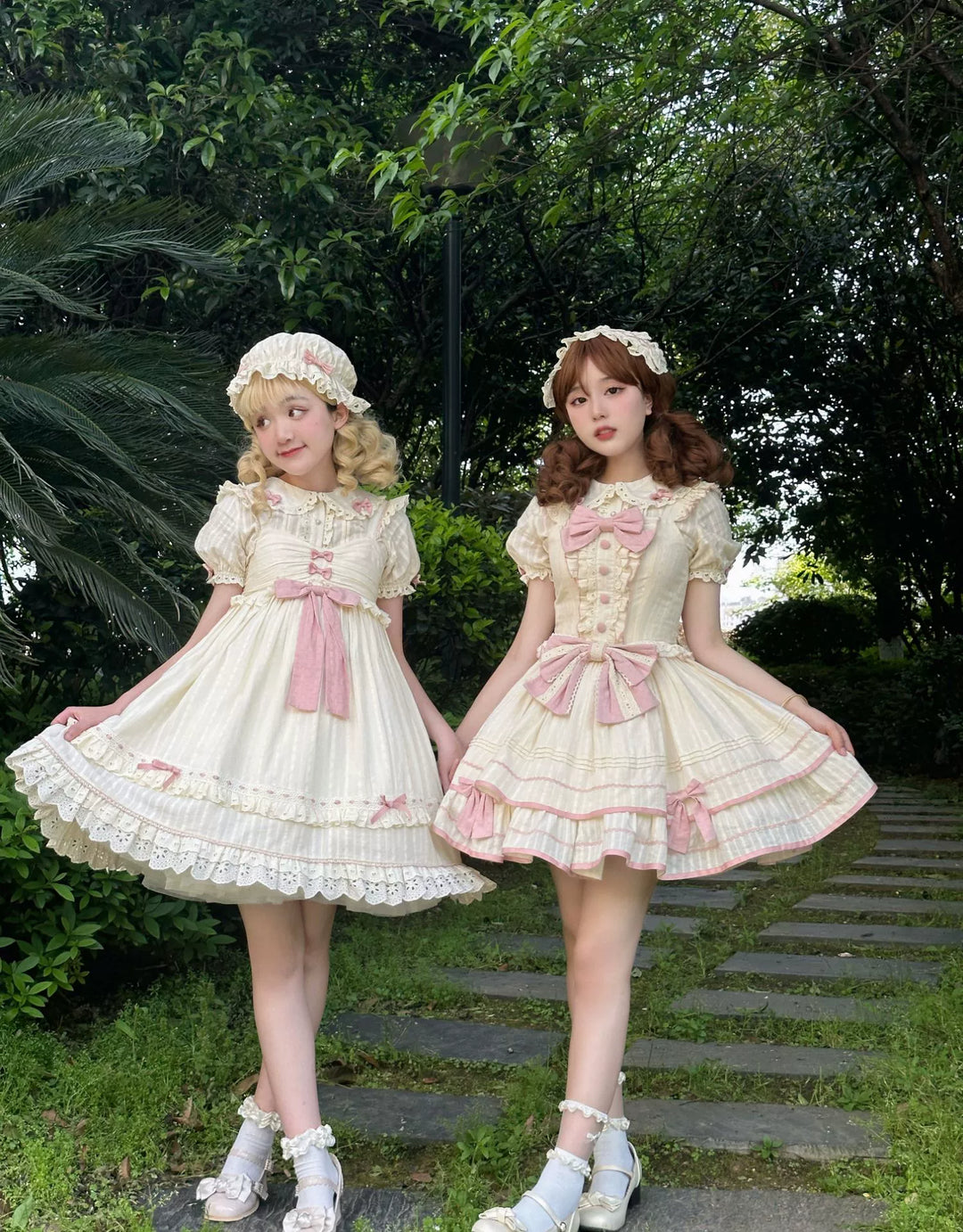 Sweet Lolita Dress Doll Lolita Dress Peter Pan Collar Cotton Dress 37290:555906 37290:555906