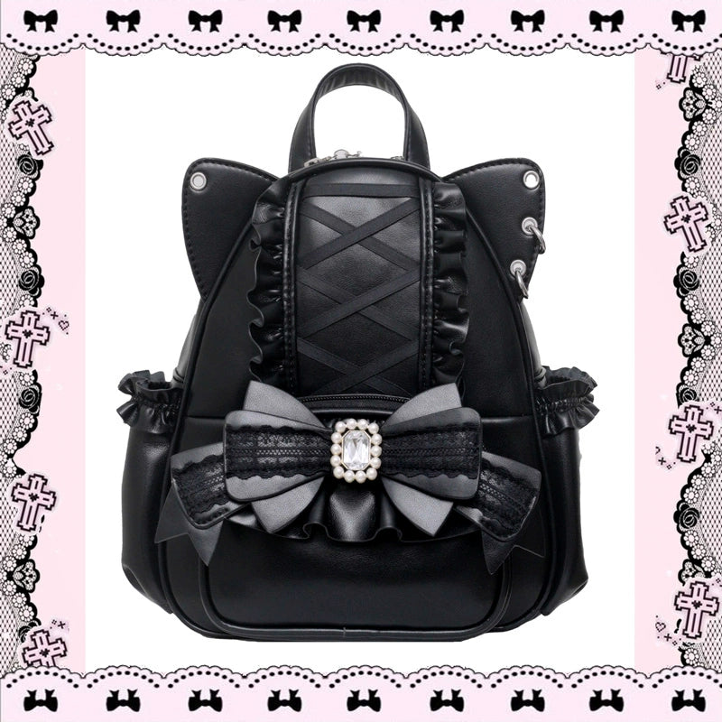 Jirai Kei Backpack Ryousangata Backpack Cat Ear Bag – Honey Wardrobe