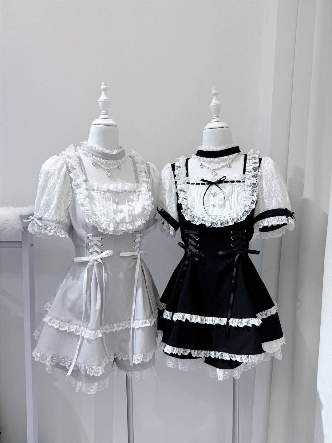 Ryousangata Dress Set, Detachable Rhinestone Necklace 43689:783100
