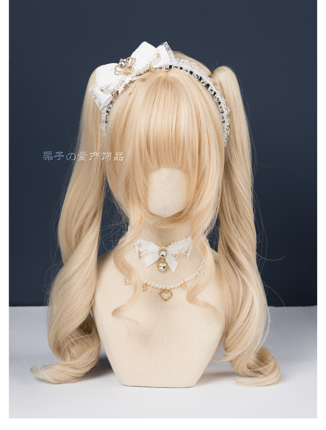 Ryousangata Bow Headband, Rhinestone Accents 44413:808197