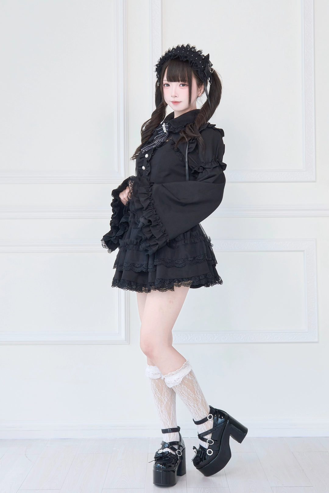 Jirai Kei Dress, Detachable Princess Sleeves, Safety Shorts 43608:780680