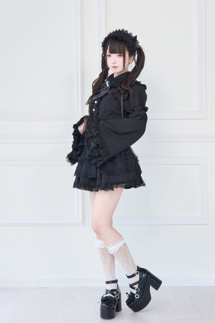 Jirai Kei Dress, Detachable Princess Sleeves, Safety Shorts 43608:780680