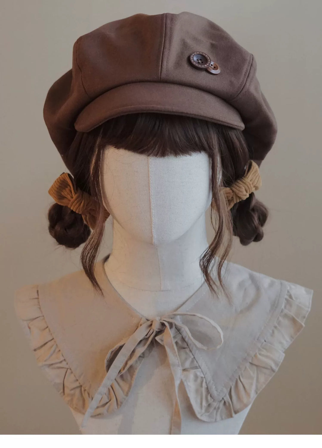 Handmade Beret Autumn-Winter Cloud Beret Duckbill Cap Multicolor 28948:332596 28948:332596