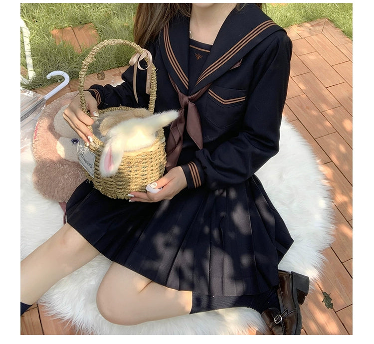 Autumn JK Uniform Sailor Top, Embroidered 43789:786046