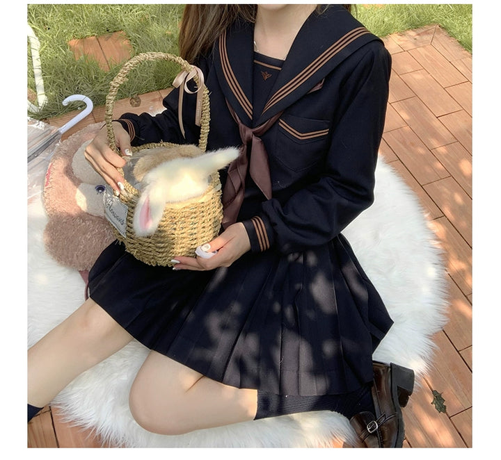 Autumn JK Uniform Sailor Top, Embroidered 43789:786046
