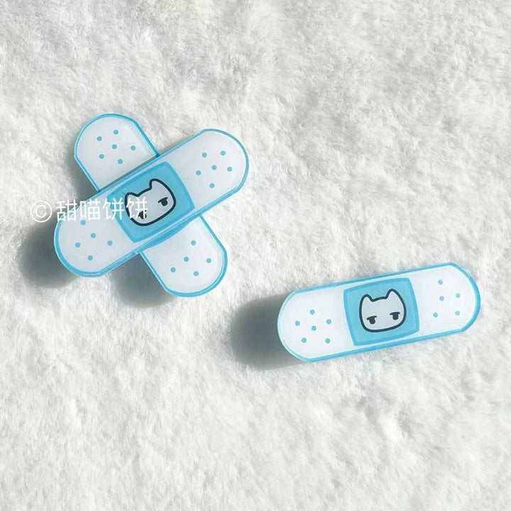 Tenshi Kaiwai Bandage Shaped Hair Clips, Cute Cat Detail 45468:852762