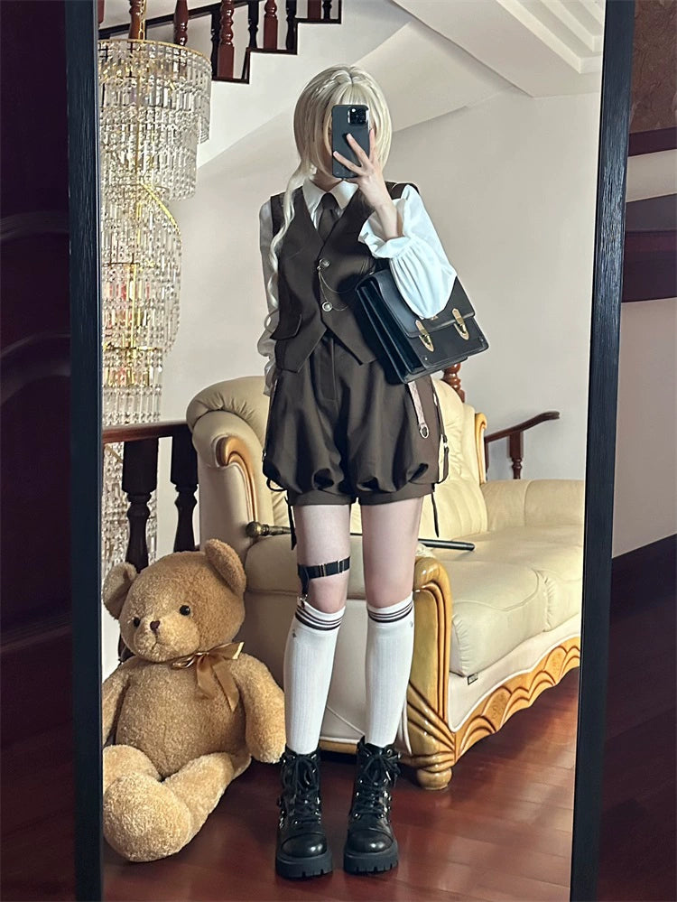 Vintage Ouji Lolita Outfit, Detective-Inspired 42714:782972