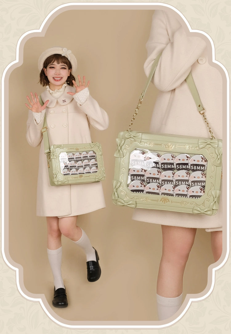 Kawaii Itabag Shoulder Bag Vintage Square Commuter Itabag 37054:545828