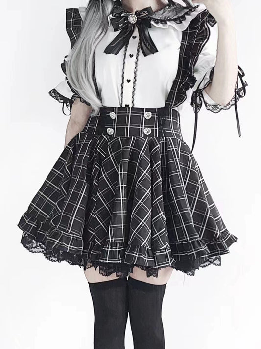 Jirai Kei Skirt 3-meter Flared Puffy Strap Skirt 37846:573978
