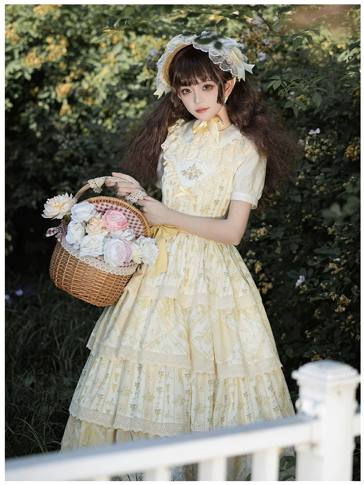 Lolita Dress Cottagecore Dress Embroidery Floral JSK 37114:550758