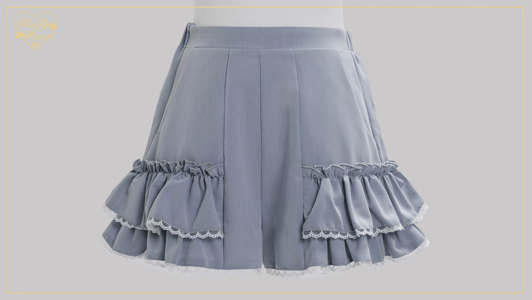 Jirai Kei Button Closure Dress Set Up, Chiffon Sleeves 45390:846552