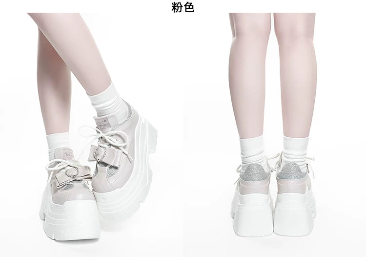 Jirai Kei Platform Shoes, Glitter Upper 45422:847862