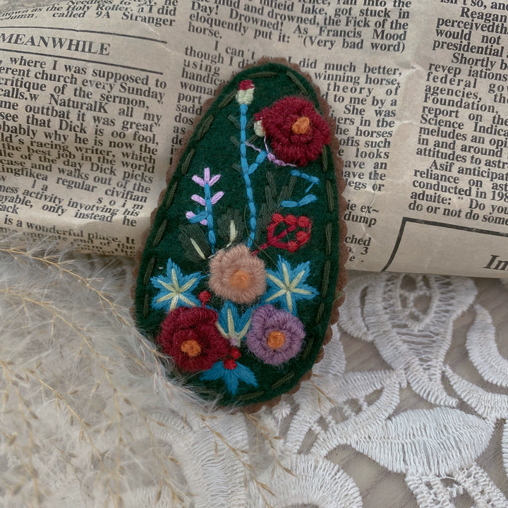 Mori Kei Hair Clip Hand-embroidered Sweet Hair clip 36434:522004 36434:522004