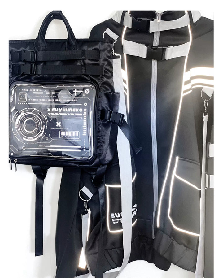 Large Capacity Itabag Backpack, Satin Waterproof Fabric 45429:850250