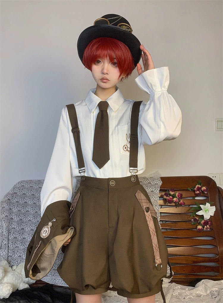 Vintage Ouji Lolita Outfit, Detective-Inspired 42714:782963
