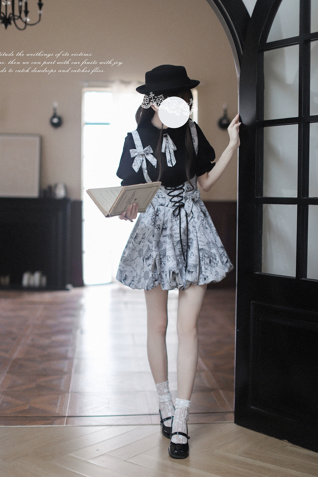 Classic Lolita Bust-supporting Bud Skirt & Solid Shirt & Bow 42921:757820