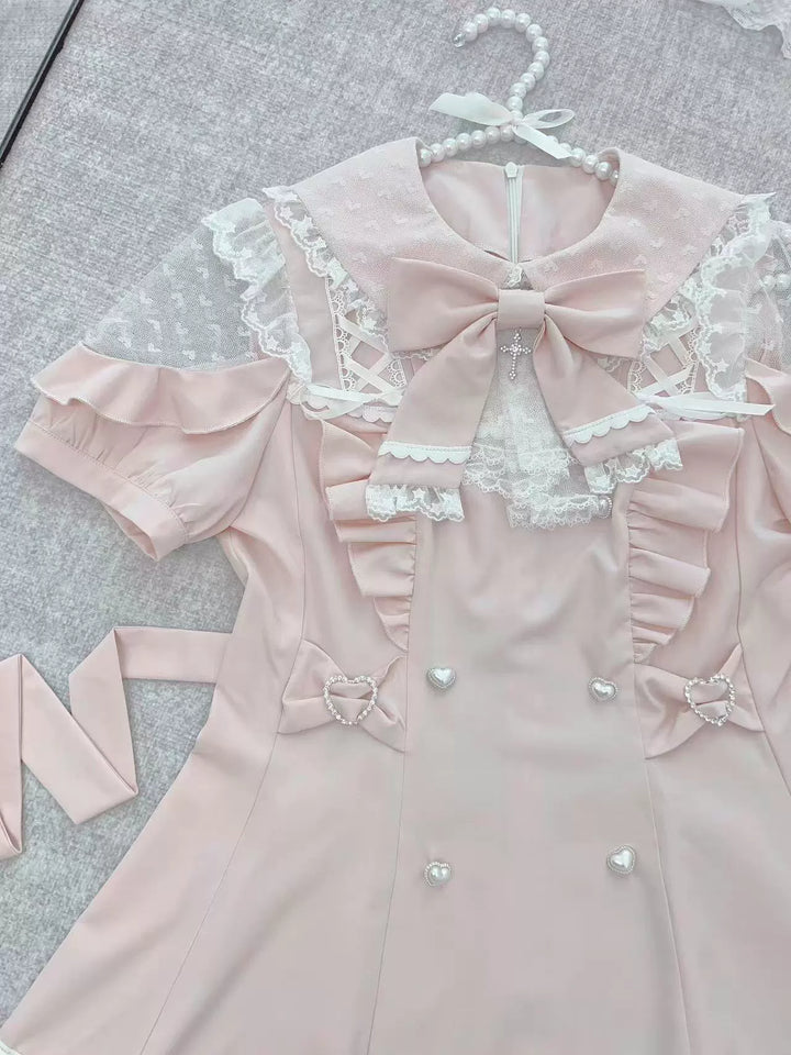Ryousangata Dress Set, Heart-Shaped Cutout Back 43733:783988