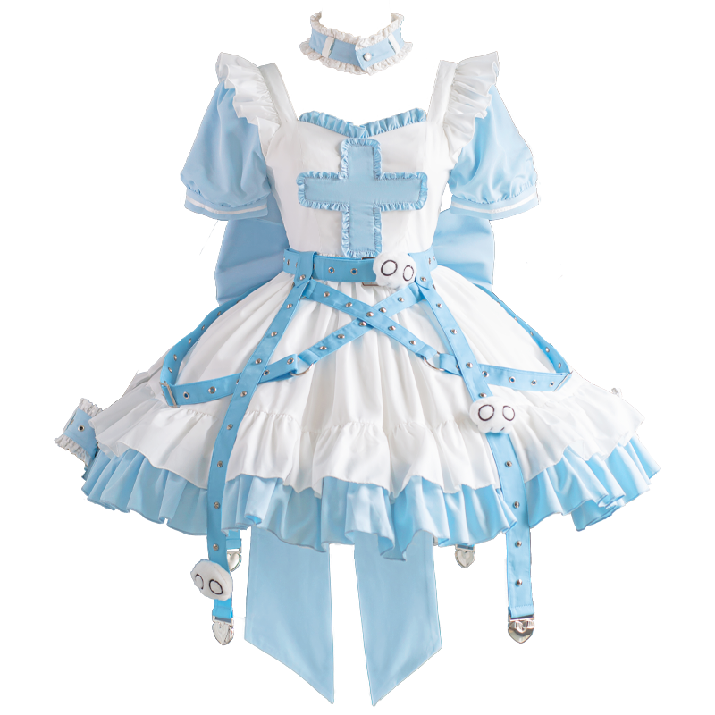 Tenshi Kaiwai Dress Medical Subculture Lolita OP Full set (2XL L M S XL) 38330:609404