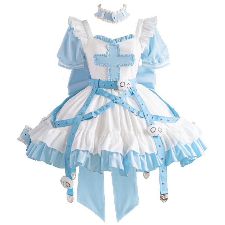 Tenshi Kaiwai Dress Medical Subculture Lolita OP Full set (2XL L M S XL) 38330:609404