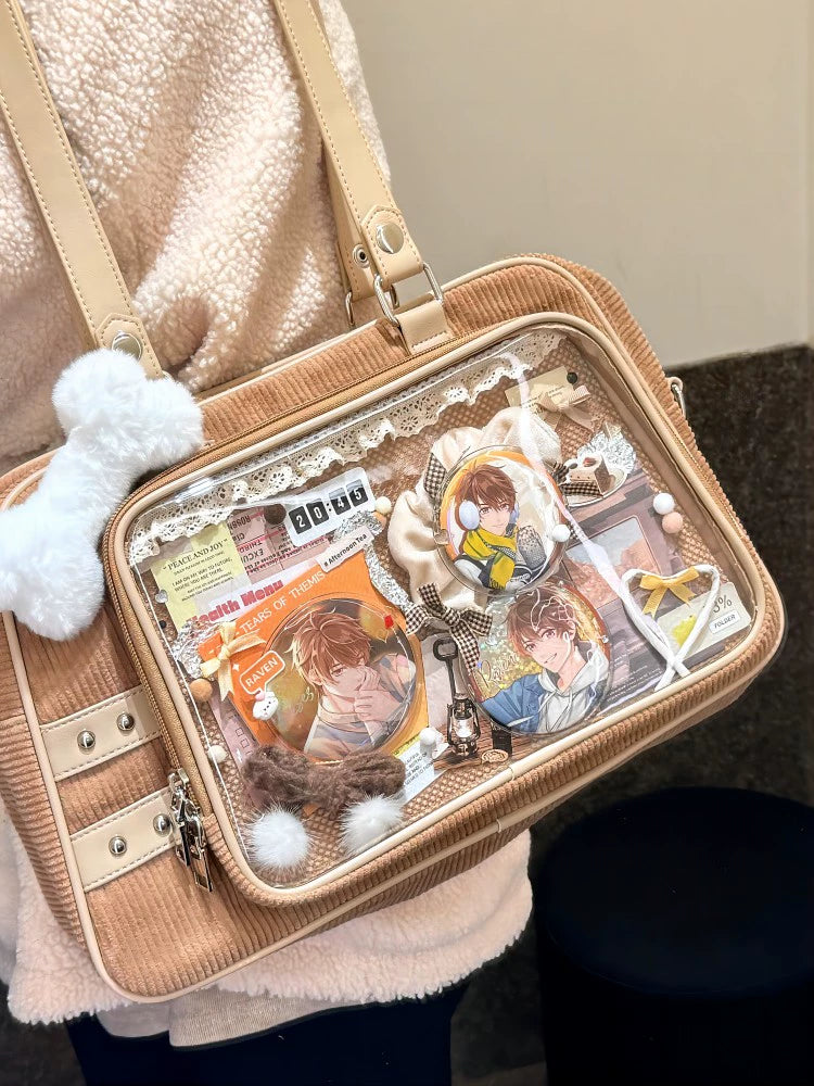 Subculture Ita Bag Large Capacity Square Star Crossbody Bag 40126:672642