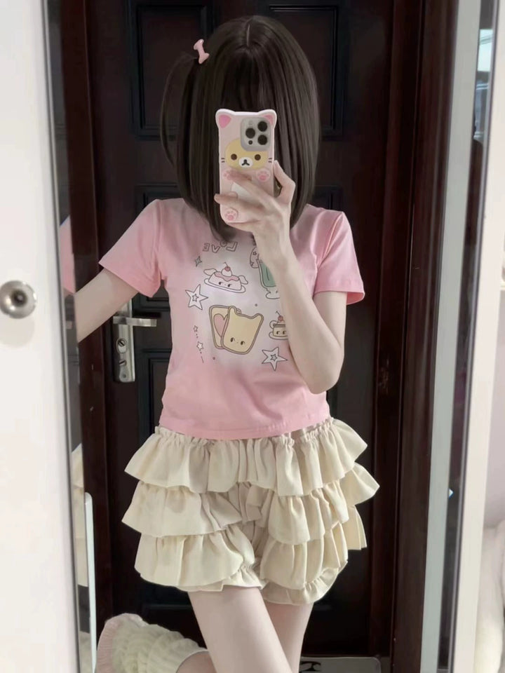 Kawaii Pantskirt Pumpkin Shorts Puff Skirt 37734:585088