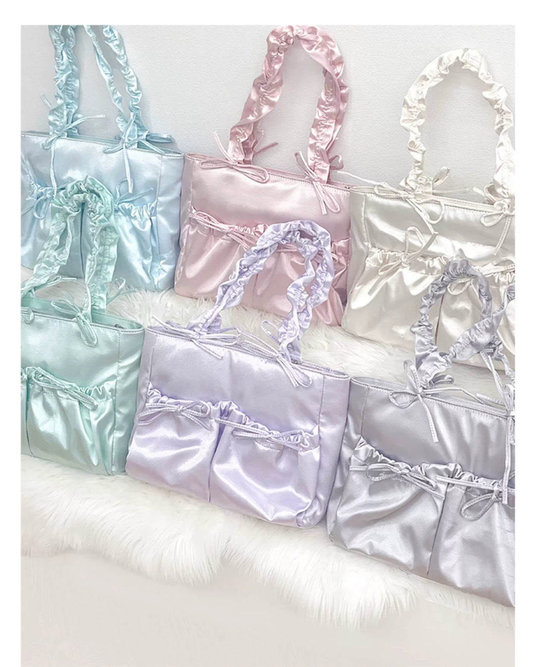 Imitation Silk Tote Itabag, Multiple Color 45430:851542