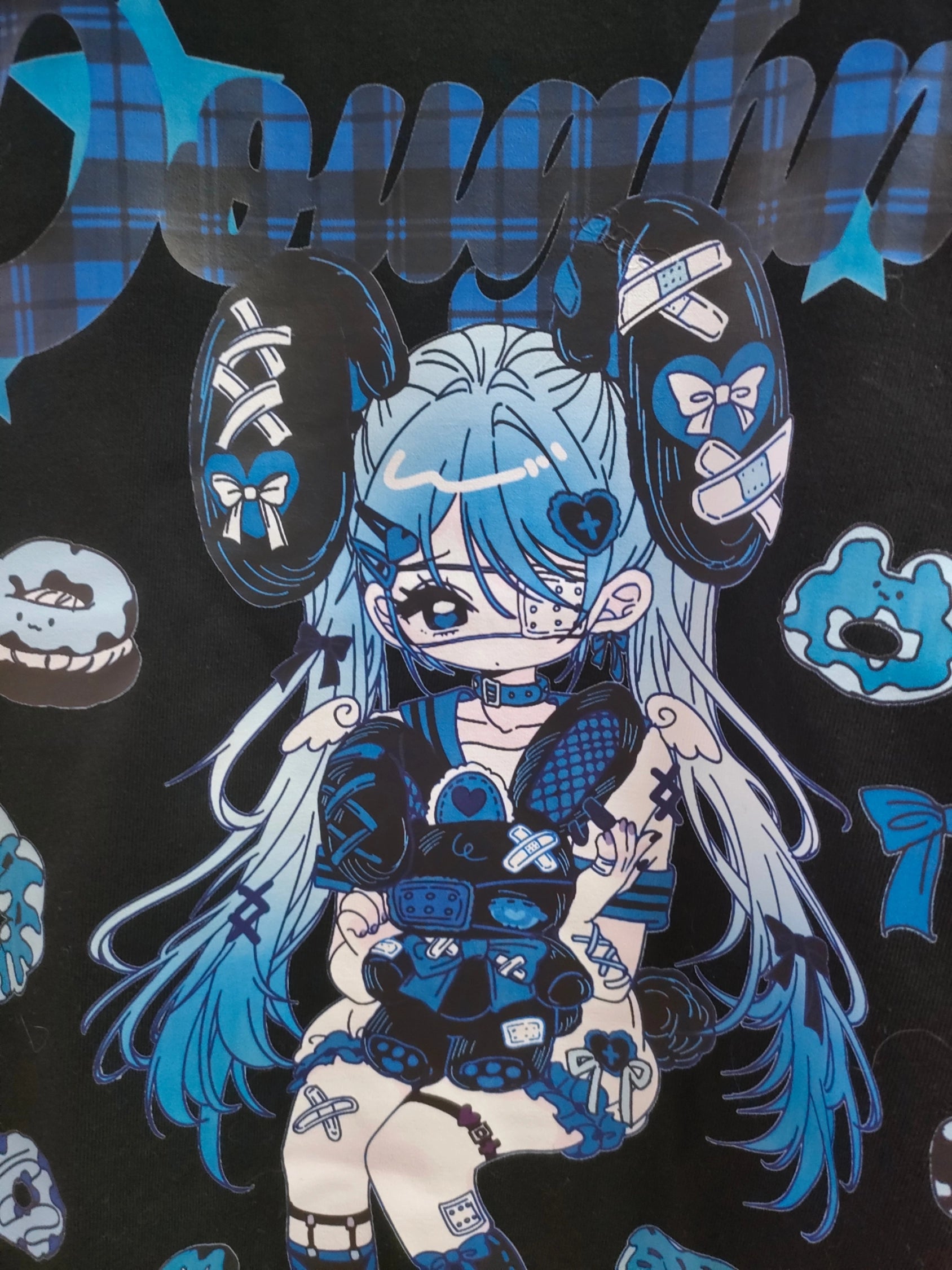 Jirai Kei T-shirt Punk Anime Print Shirt Sweet Cool Top 37574:574390