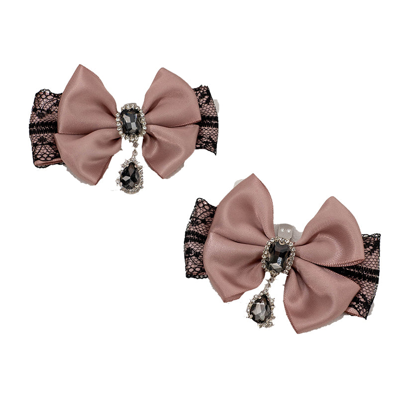 Jirai Kei Ryousangata Fashion Lace Ribbon Shoe Clips Multicolors 21560:309482 21560:309482