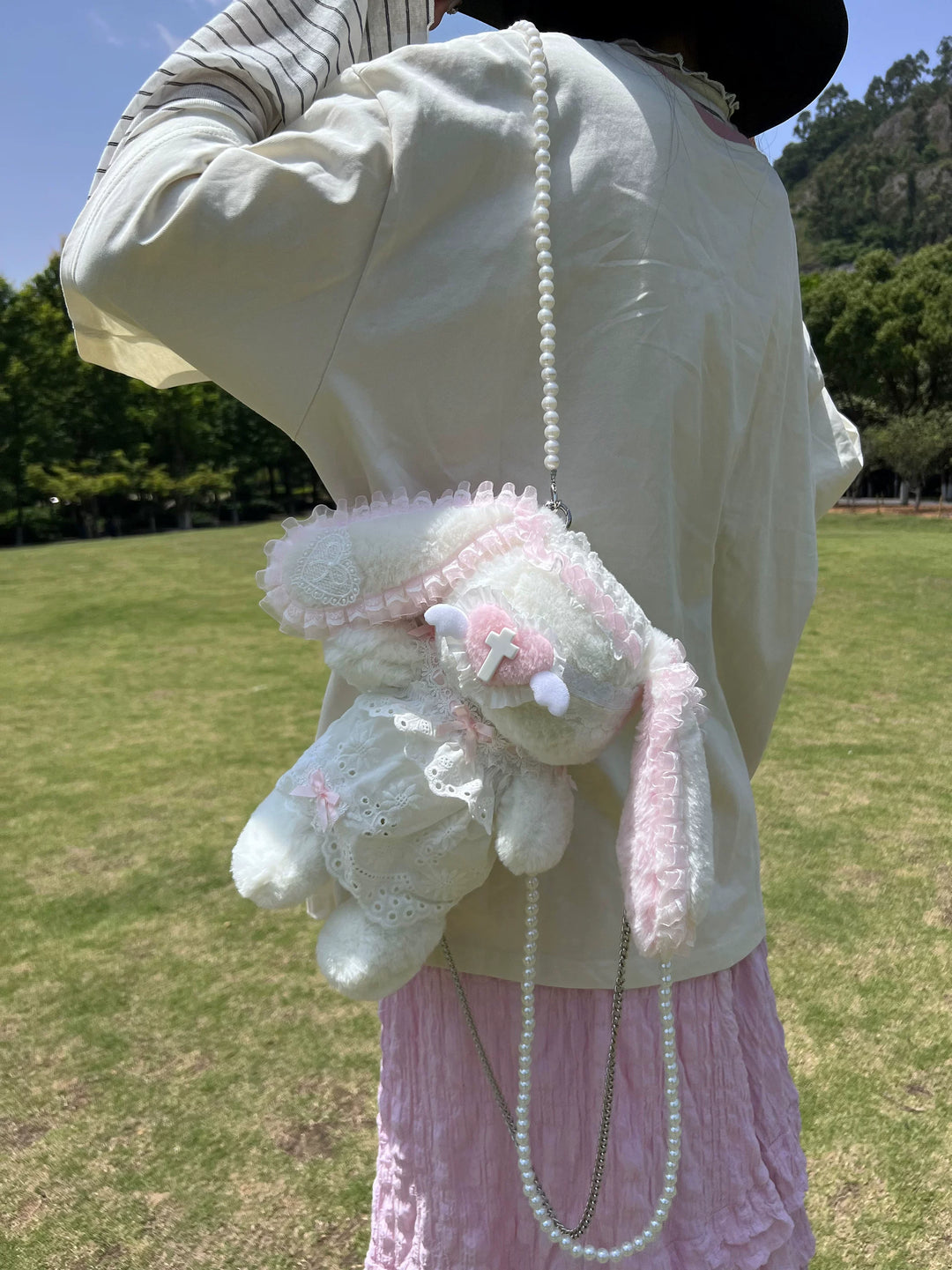 Subculture Bunny Shaped Plush Bag, Detachable Bag Straps 45763:870461