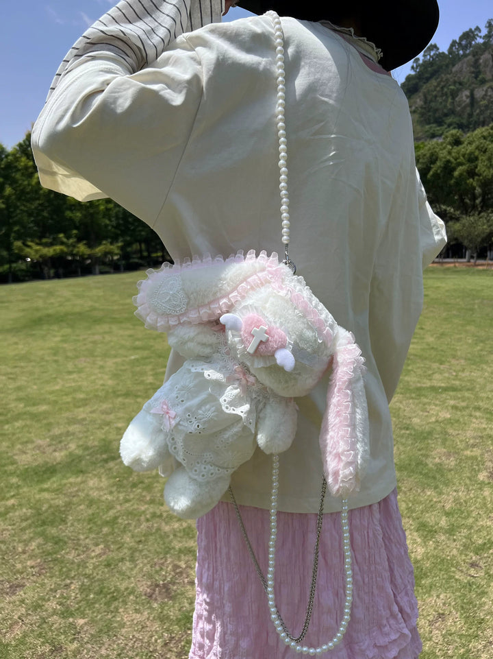 Subculture Bunny Shaped Plush Bag, Detachable Bag Straps 45763:870461