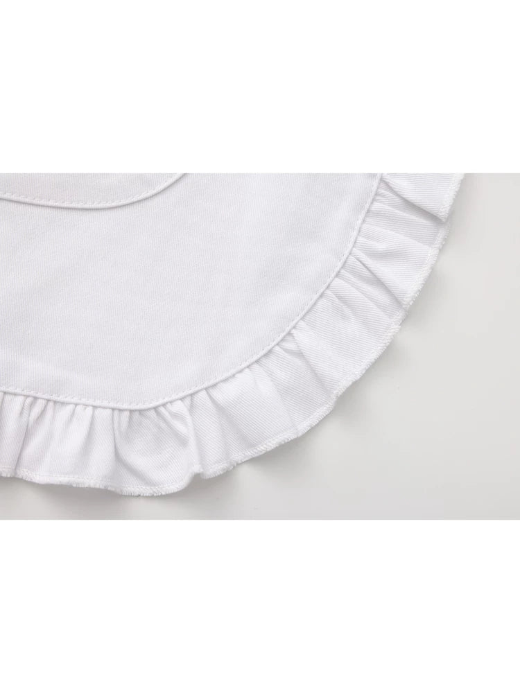 White Cotton Apron, Perfect for Jersey Maid Style 44855:825225