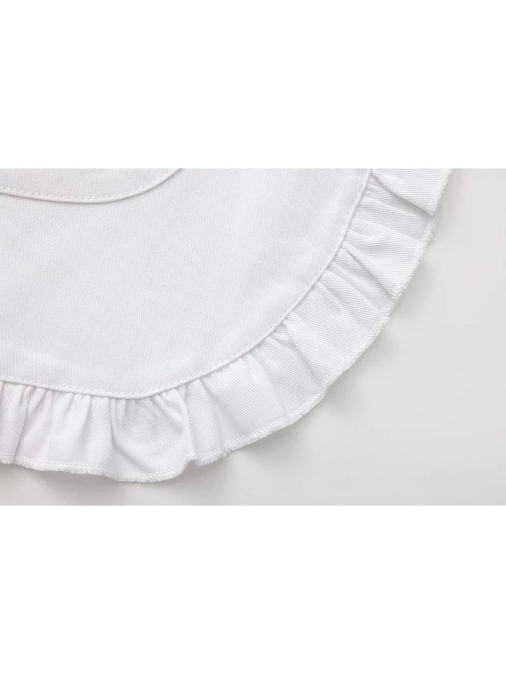White Cotton Apron, Perfect for Jersey Maid Style 44855:825225