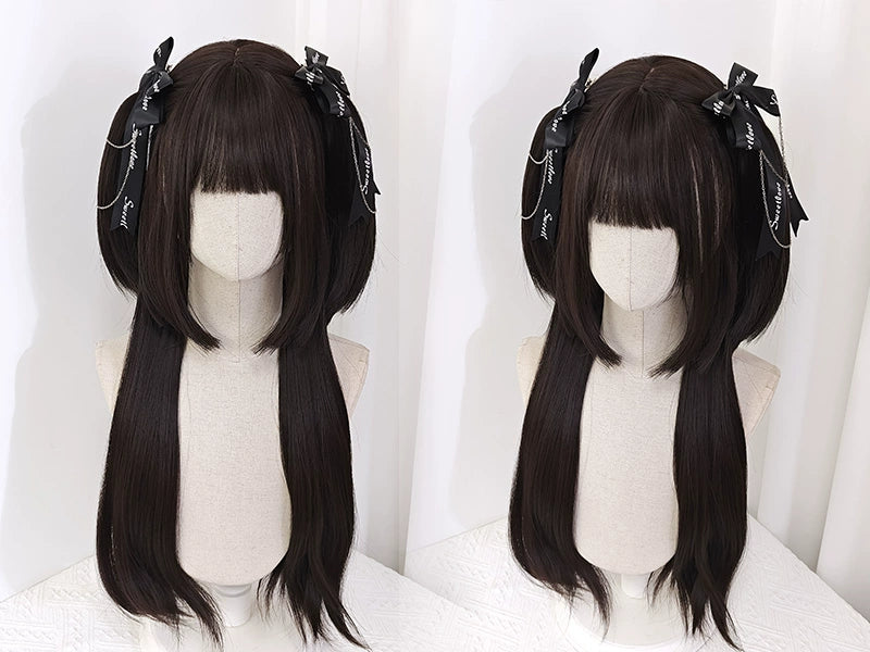 Jirai Kei Lolita Jellyfish Shape Dark Brown Wigs 22048:325304 22048:325304