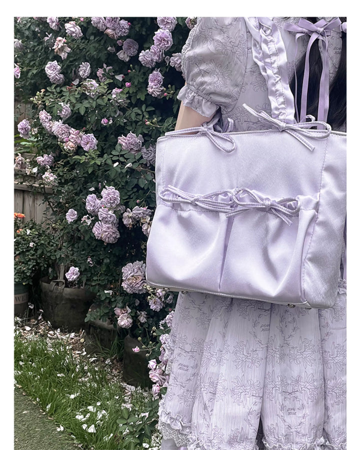 Imitation Silk Tote Itabag, Multiple Color 45430:851540